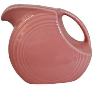 Fiestaware Fiesta CERAMIC Pitcher Large Disk Dish Container Peony Pink